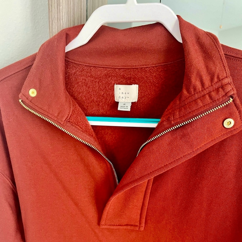 A New Day Rust Half Zip - image 3